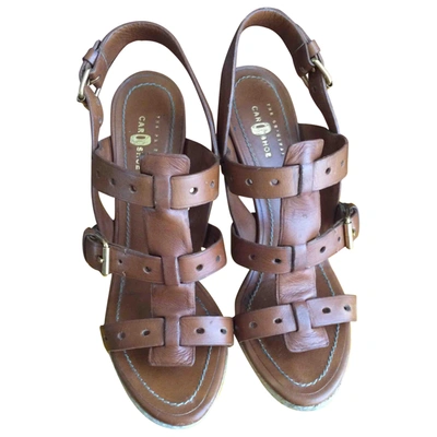 Pre-owned Carshoe Leather Heels In Brown