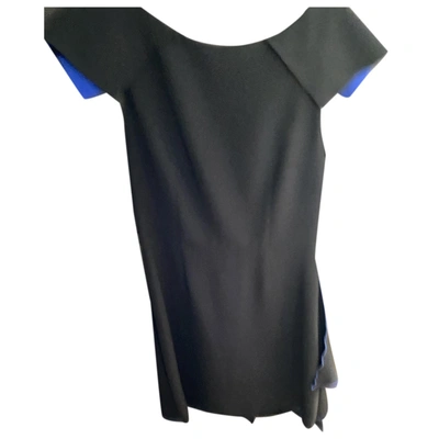 Pre-owned Giorgio Armani Silk Mid-length Dress In Black