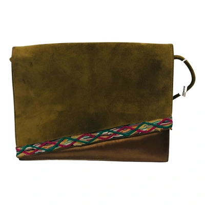 Pre-owned Baldinini Velvet Clutch Bag In Multicolour