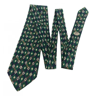 Pre-owned Alfred Dunhill Silk Tie In Green