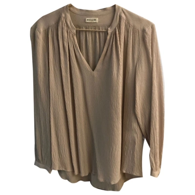 Pre-owned Masscob Blouse In Beige