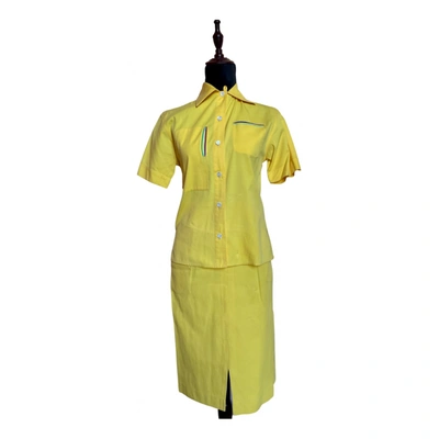 Pre-owned Gilmar Mid-length Dress In Yellow
