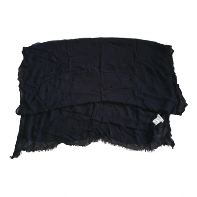 Pre-owned Lacoste Scarf In Black