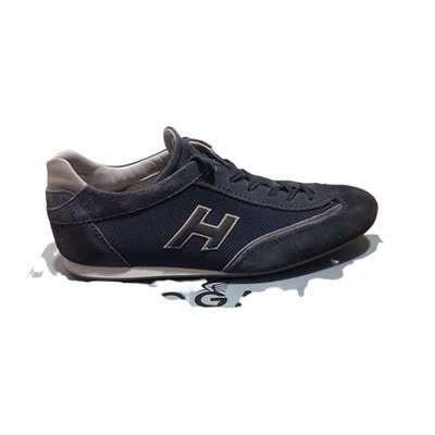 Pre-owned Hogan Leather Low Trainers In Blue