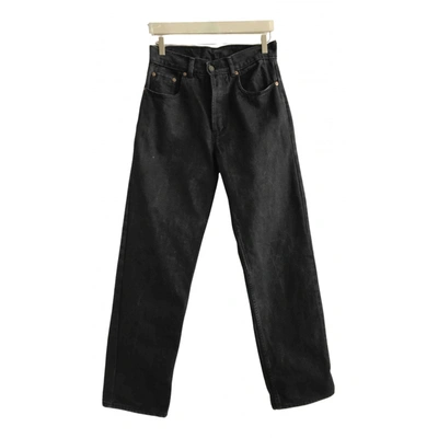 Pre-owned Wrangler Black Cotton Jeans