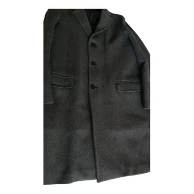 Pre-owned Armani Collezioni Wool Coat In Brown