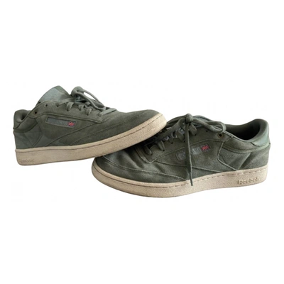 Pre-owned Reebok Club C 85 Low Trainers In Khaki