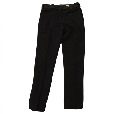 Pre-owned Georges Rech Black Wool Trousers