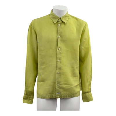 Pre-owned C.p. Company Linen Shirt In Yellow
