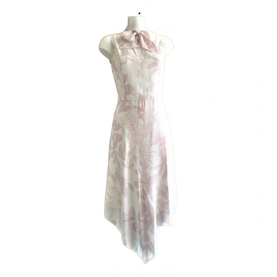 Pre-owned Max & Moi Silk Mid-length Dress In Pink