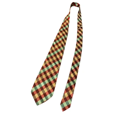 Pre-owned Kenzo Tie In Brown