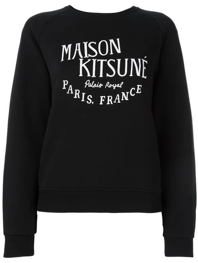 Maison Kitsuné Maison Kitsune Black Palais Royal Sweatshirt