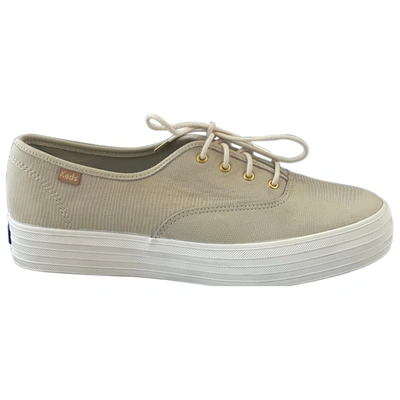 Pre-owned Keds Cloth Espadrilles In Beige