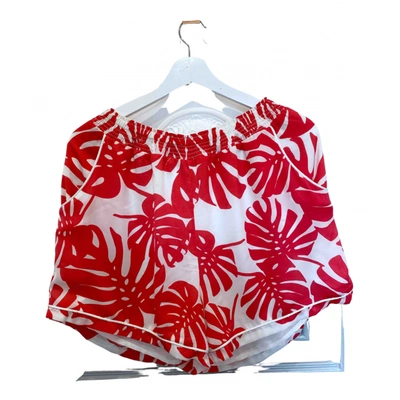Pre-owned Ella Luna Red Polyester Shorts