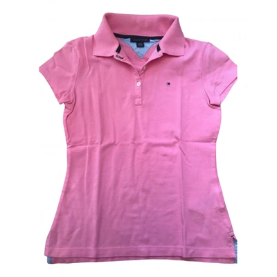 Pre-owned Tommy Hilfiger Polo In Pink