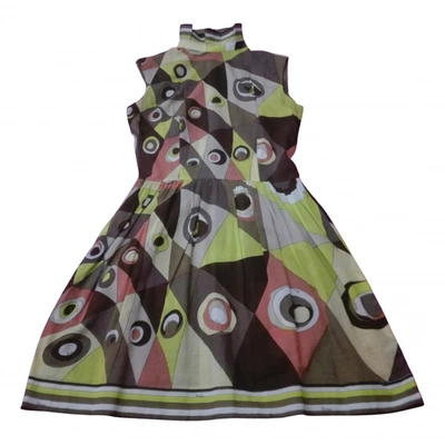 Pre-owned Emilio Pucci Mini Dress In Multicolour