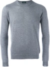 Zanone Crew Neck Jumper - Grey In Grey
