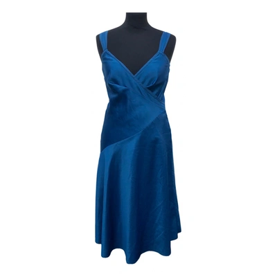 Pre-owned Amanda Wakeley Mini Dress In Blue