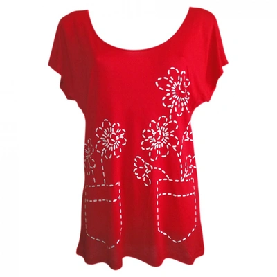 Pre-owned Moschino Love Tunic In Red