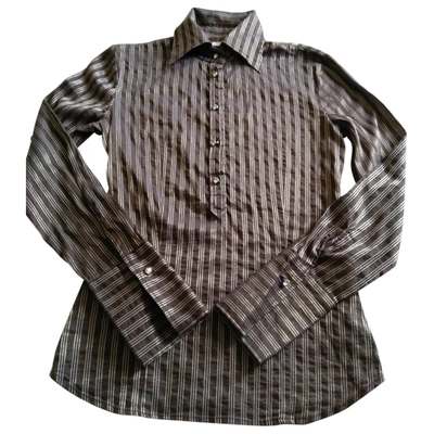 Pre-owned Max & Co Shirt In Brown