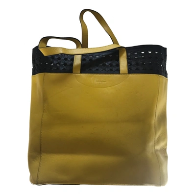 Pre-owned Lk Bennett Leather Handbag In Yellow
