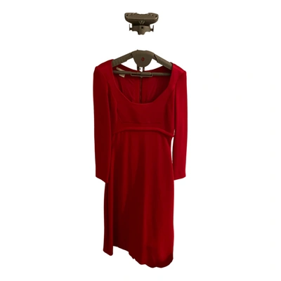 Pre-owned Antonio Berardi Wool Mid-length Dress In Red