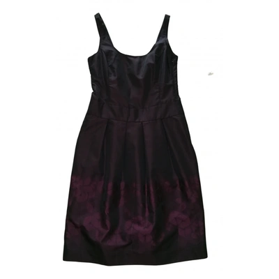 Pre-owned Max & Co Mid-length Dress In Burgundy