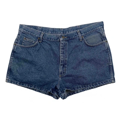 Pre-owned Wrangler Blue Denim - Jeans Shorts