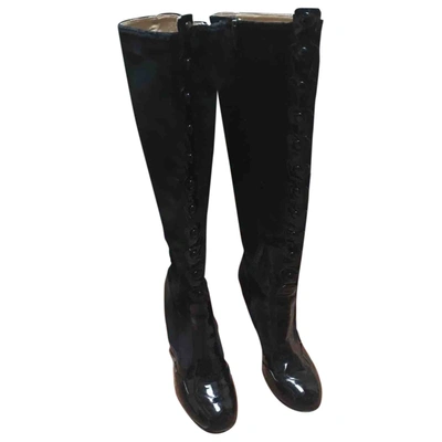 Pre-owned Galliano Boots In Black