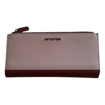 Pre-owned Cromia Leather Wallet In Pink