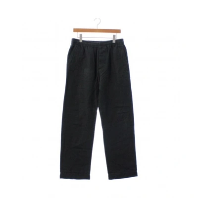 Pre-owned Margaret Howell Linen Trousers In Black