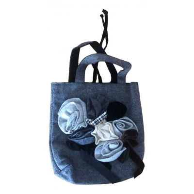 Pre-owned Simonetta Wool Handbag In Grey