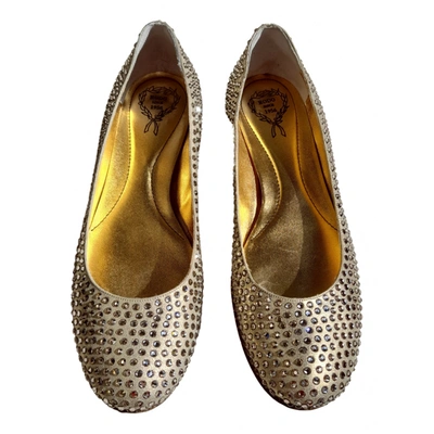 Pre-owned Rodo Leather Ballet Flats In Gold
