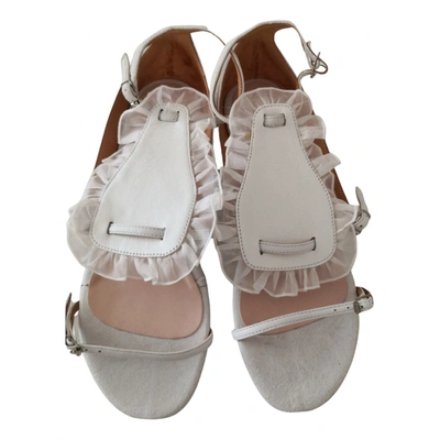 Pre-owned Aquilano Rimondi Sandal In White