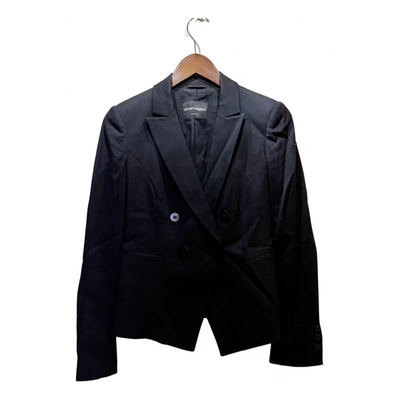 Pre-owned Emporio Armani Blazer In Black