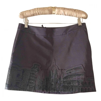 Pre-owned Frankie Morello Mini Skirt In Grey