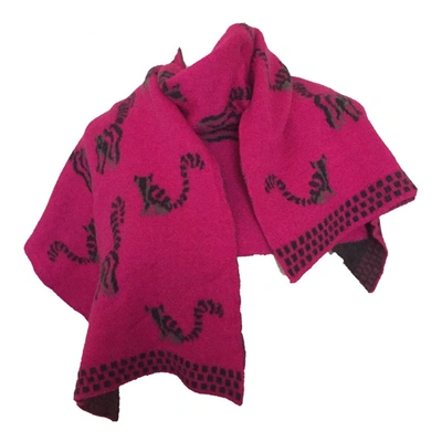 Pre-owned Paul Smith Wool Scarf In Pink