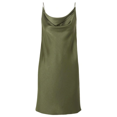 Pre-owned Halston Heritage Mini Dress In Green