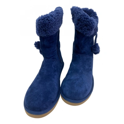Pre-owned Ugg Ankle Boots In Blue