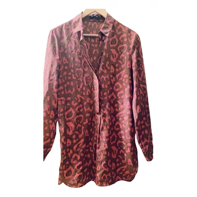 Pre-owned Strenesse Silk Top In Multicolour