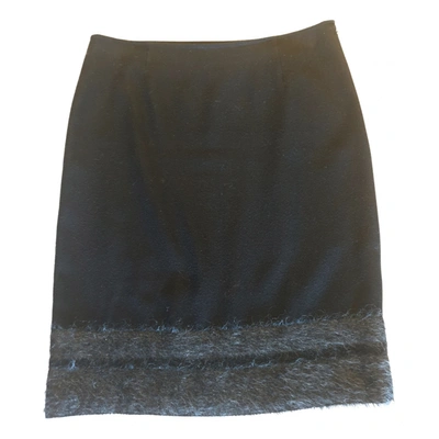 Pre-owned Moschino Cheap And Chic Wool Mid-length Skirt In Black