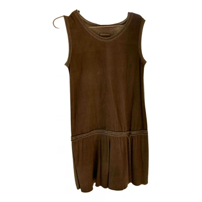 Pre-owned Max & Moi Cashmere Mid-length Dress In Beige