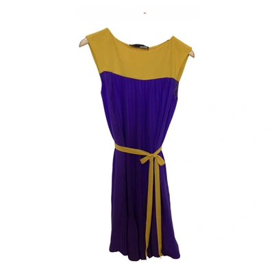 Pre-owned Moschino Love Mid-length Dress In Purple