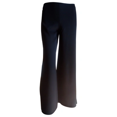Pre-owned Claude Montana Large Pants In Black