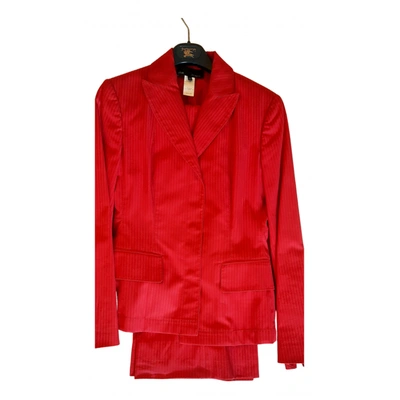 Pre-owned Les Copains Suit Jacket In Red