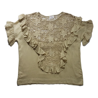 Pre-owned My Sunday Morning Blouse In Khaki