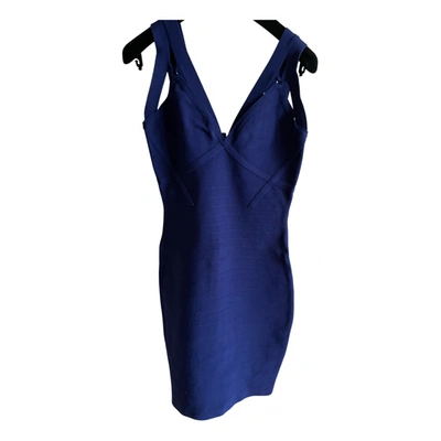 Pre-owned Guess Mini Dress In Blue