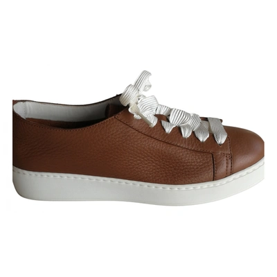 Pre-owned Santoni Leather Trainers In Other