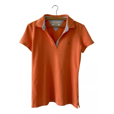 Pre-owned Tommy Hilfiger Polo In Orange