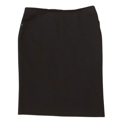 Pre-owned Giorgio Armani Mini Skirt In Black